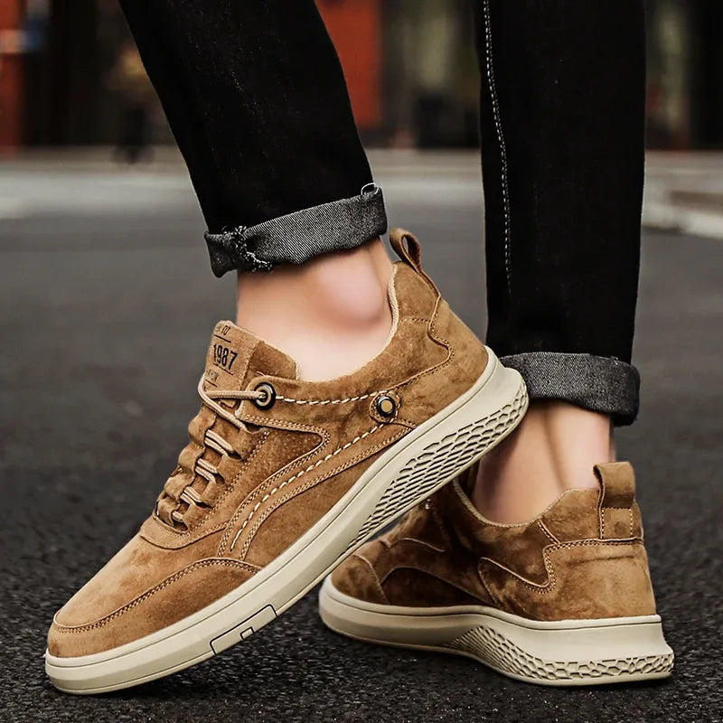1987 Vintage Veloursleder Schuhe