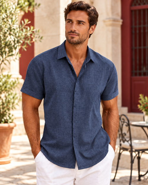 Camisa Leo de manga corta