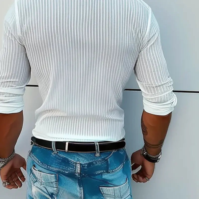 R&L Camisa de Lino Con Cuello de Solapa | Edición Exclusiva