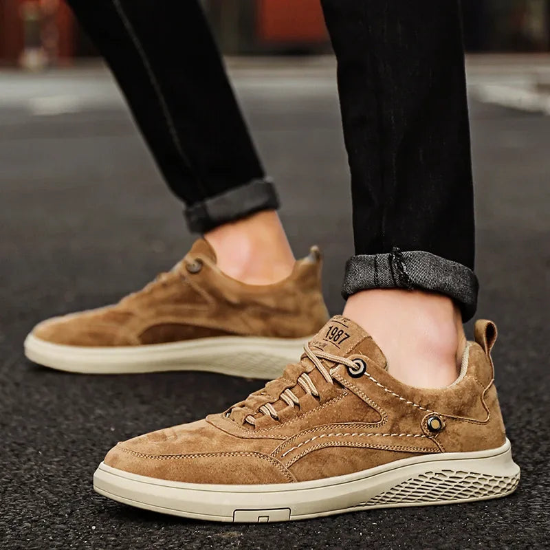 1987 Vintage Veloursleder Schuhe