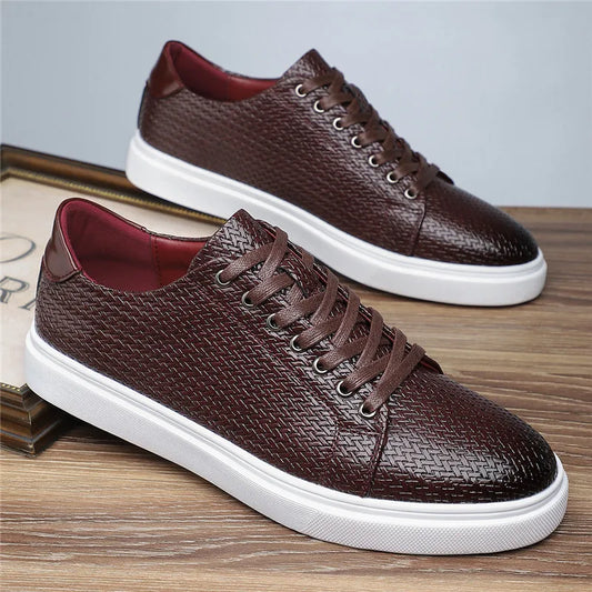 Beaumont Woven Leather Sneakers
