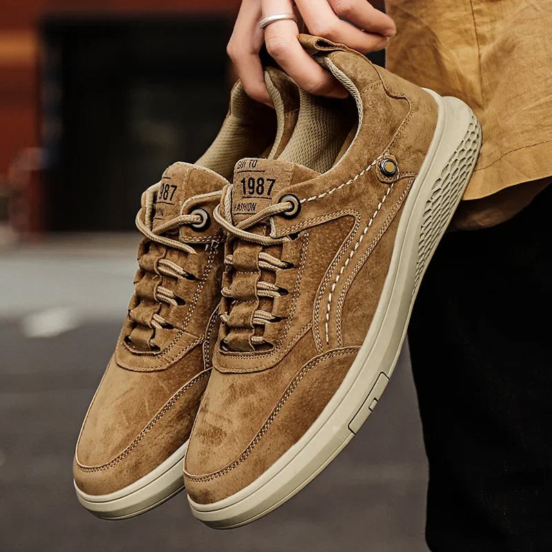 1987 Vintage Veloursleder Schuhe