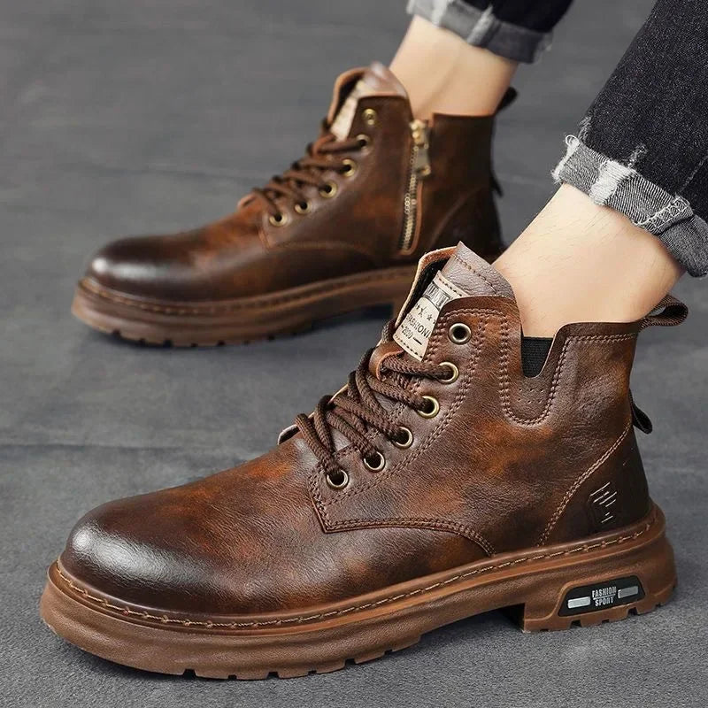 Rustic Forge Lederstiefel