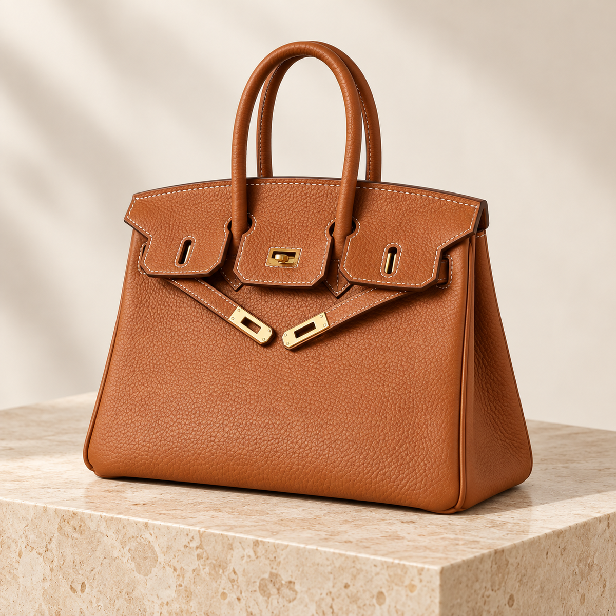 Bolso estructurado Inés - Marrón