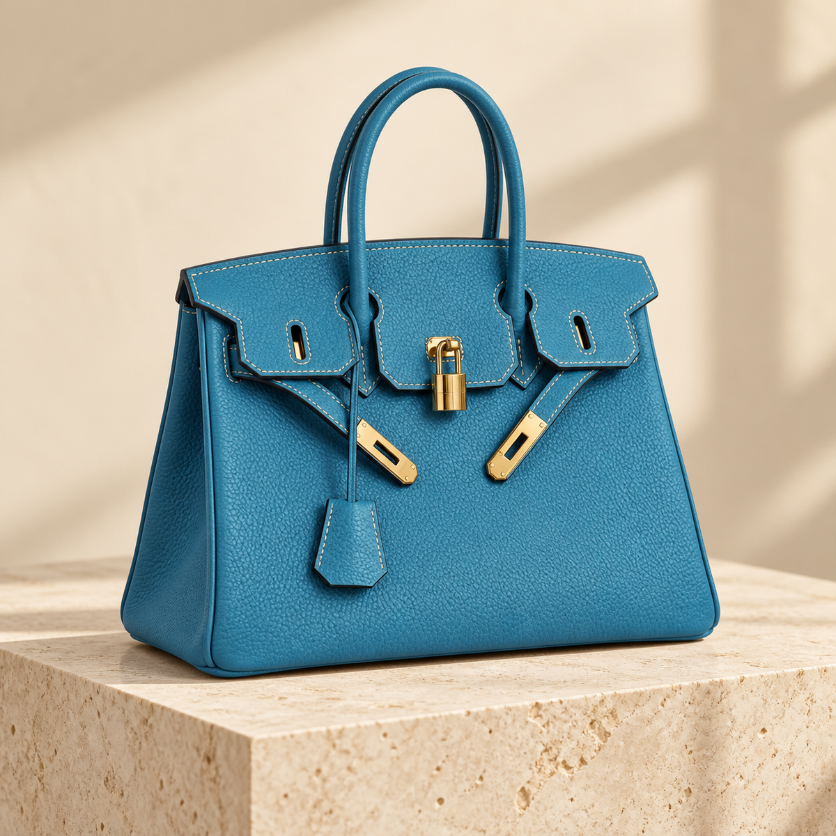 Bolso estructurado Inés - Sea Blue