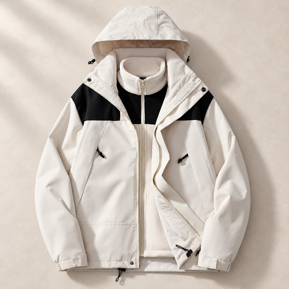 Chaqueta 3 en 1 Iker - Cream