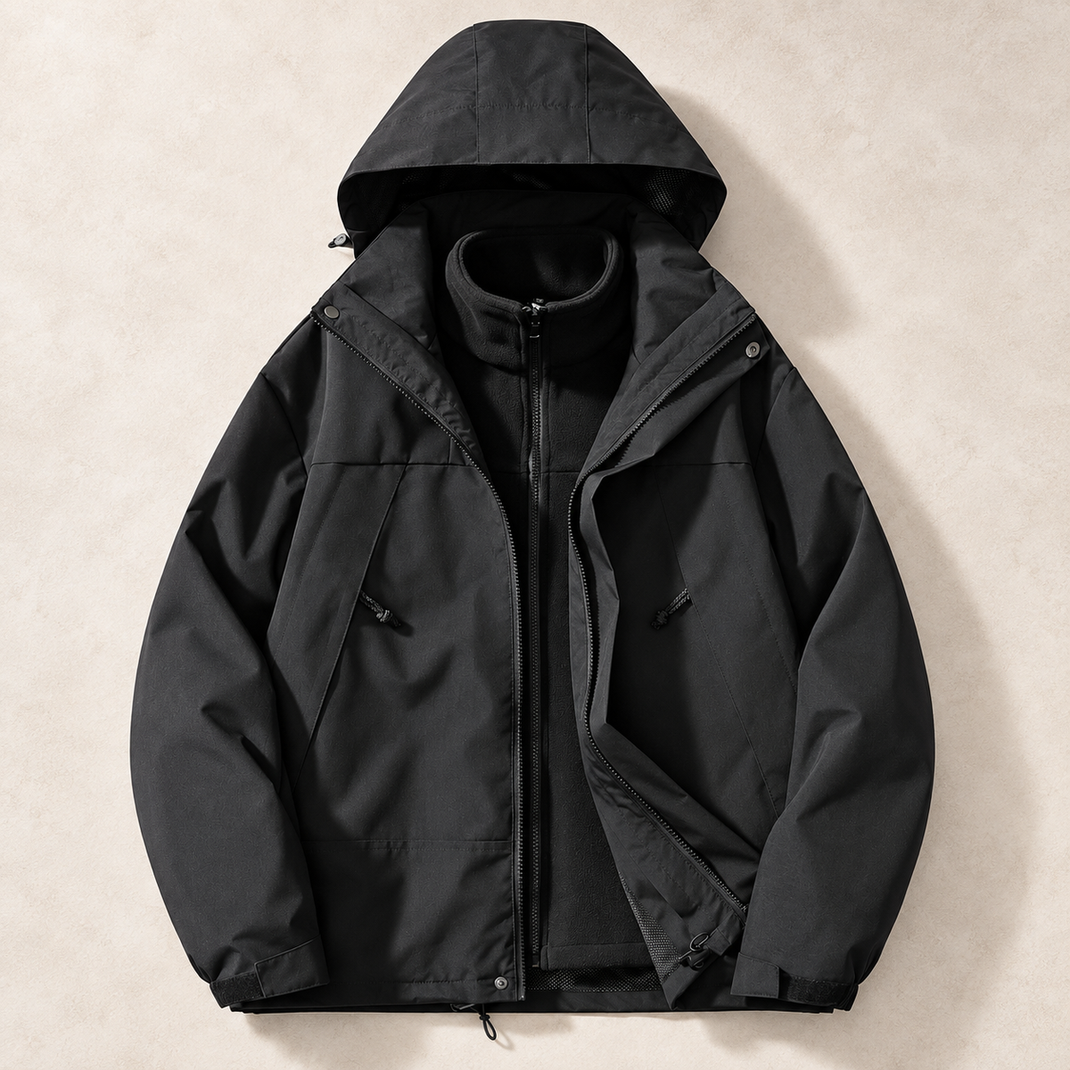 Chaqueta 3 en 1 Iker - Negro
