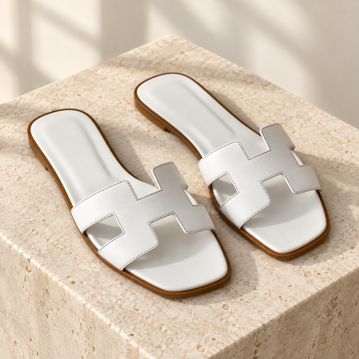Sandalias Alma de tira H - Blanco